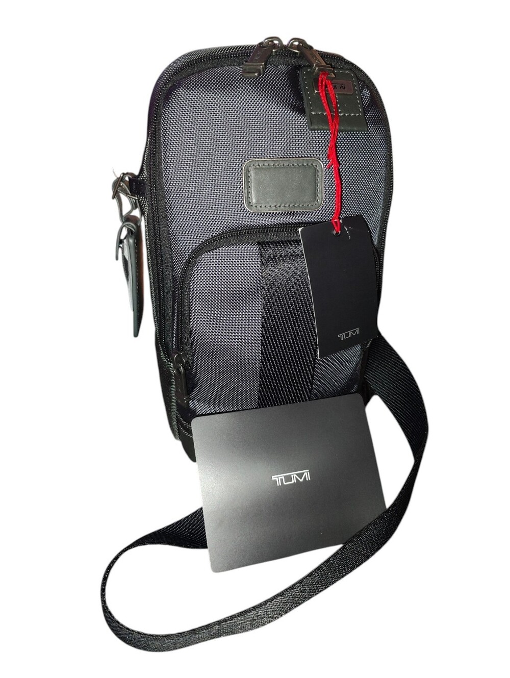 NWT Tumi Fremont Fife Slim Sling Bag (Seal Grey)